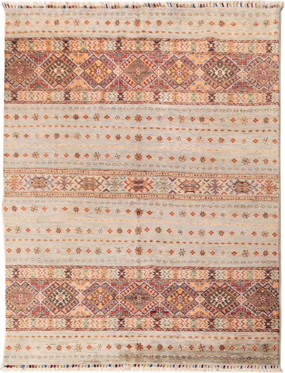 Orientteppich Arijana Shaal 155x201 Handgeknüpfter Orientteppich, Nain Trading, rechteckig, Höhe: 5 mm