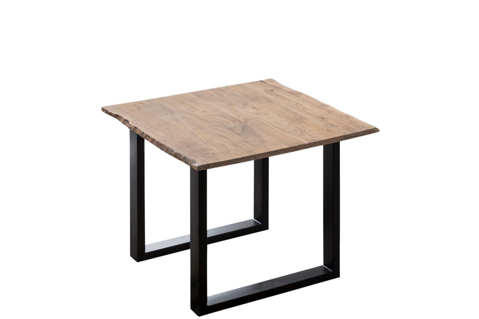SAM® Baumkantentisch Laurina, echte Baumkante, stonefarben, Akazienholz massiv, Tischstärke 26mm