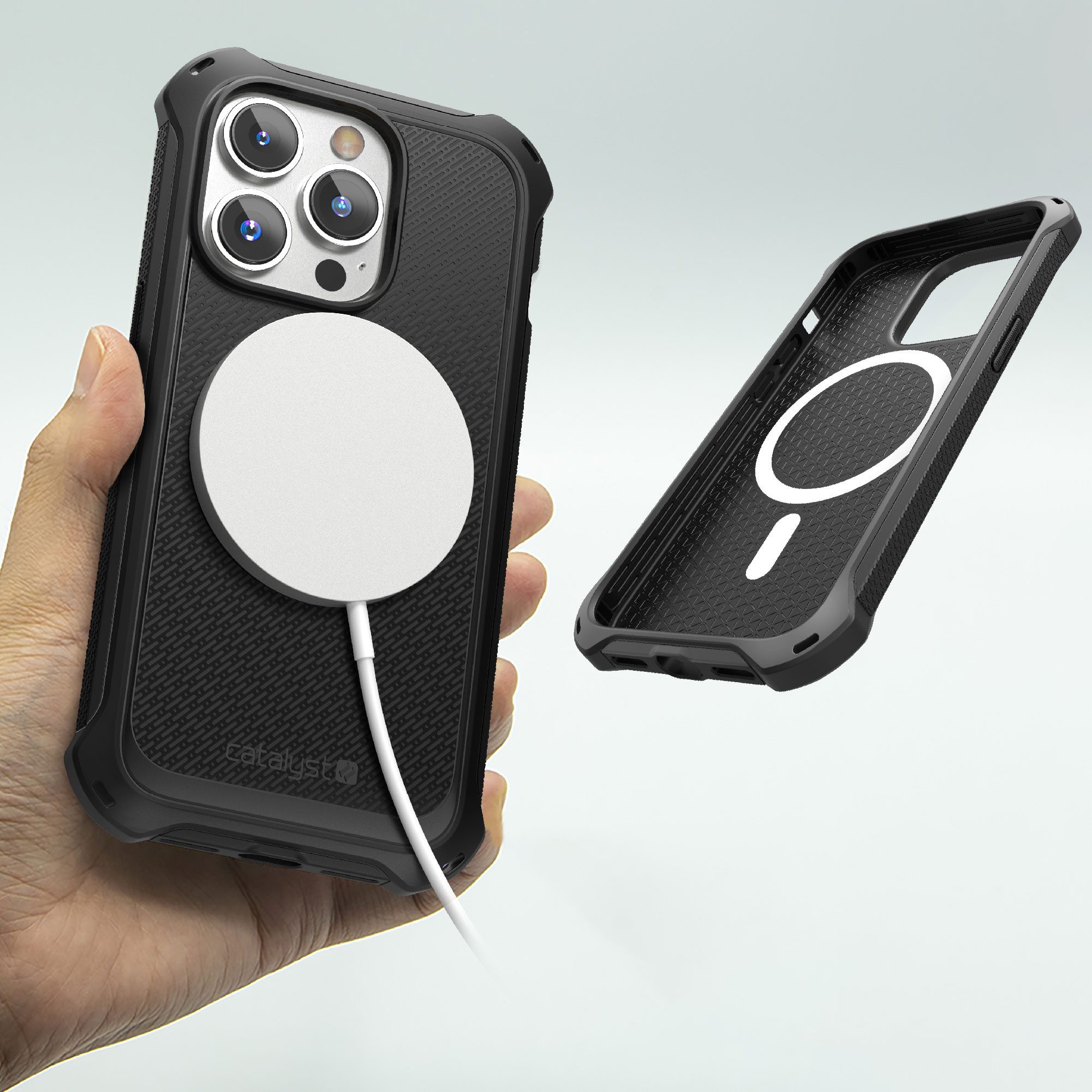 Catalyst Smartphone-Hülle Crux Case, für iPhone 14 Pro Max, Stealth Black