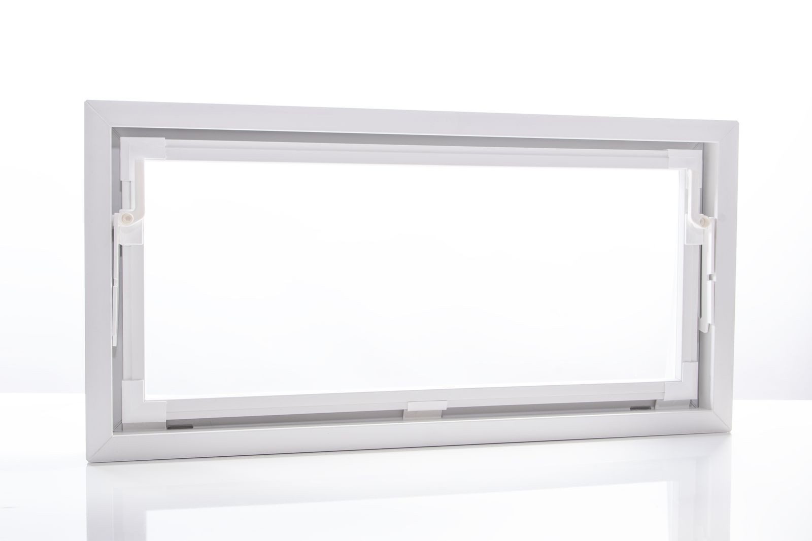 ACO Severin Ahlmann GmbH & Co. KG Kellerfenster Zweifach-Isolierglas Kunststoff Kippfenster weiß, Größe: 80x40cm, wärmeisolierend, Schutzgitter nachrüstbar