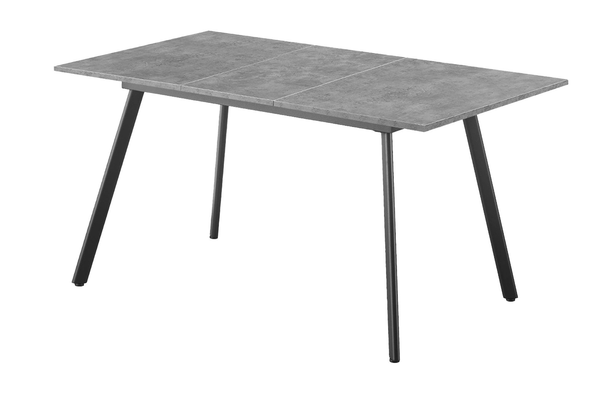 B&D home Esstisch Ausziehtisch MARA, Metallgestell oder Holzgestell, ausziehbar 120-160cm, 4-6 Personen