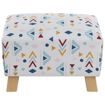 Max Winzer® Hocker Footstool, Hocker gemustert