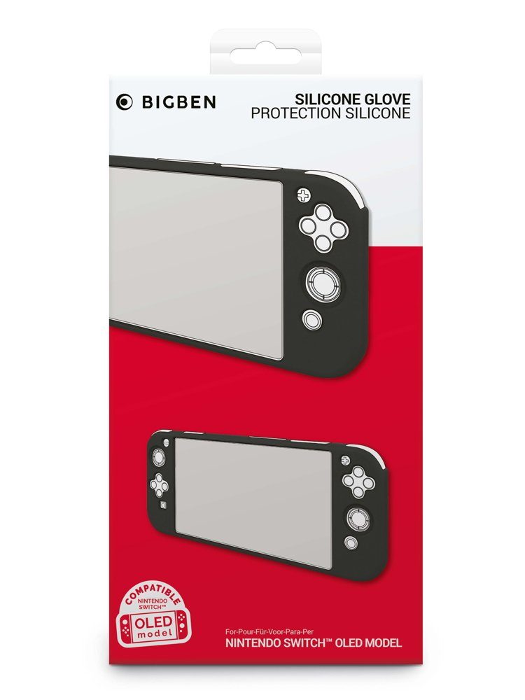 Switch OLED Schutzhülle Silikon Glove Case schwarz BB010640 Zubehör Nintendo