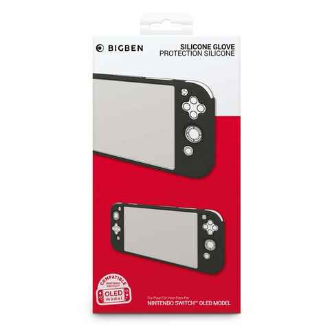 BigBen Switch OLED Schutzhülle Silikon Glove Case schwarz BB010640 Zubehör Nintendo