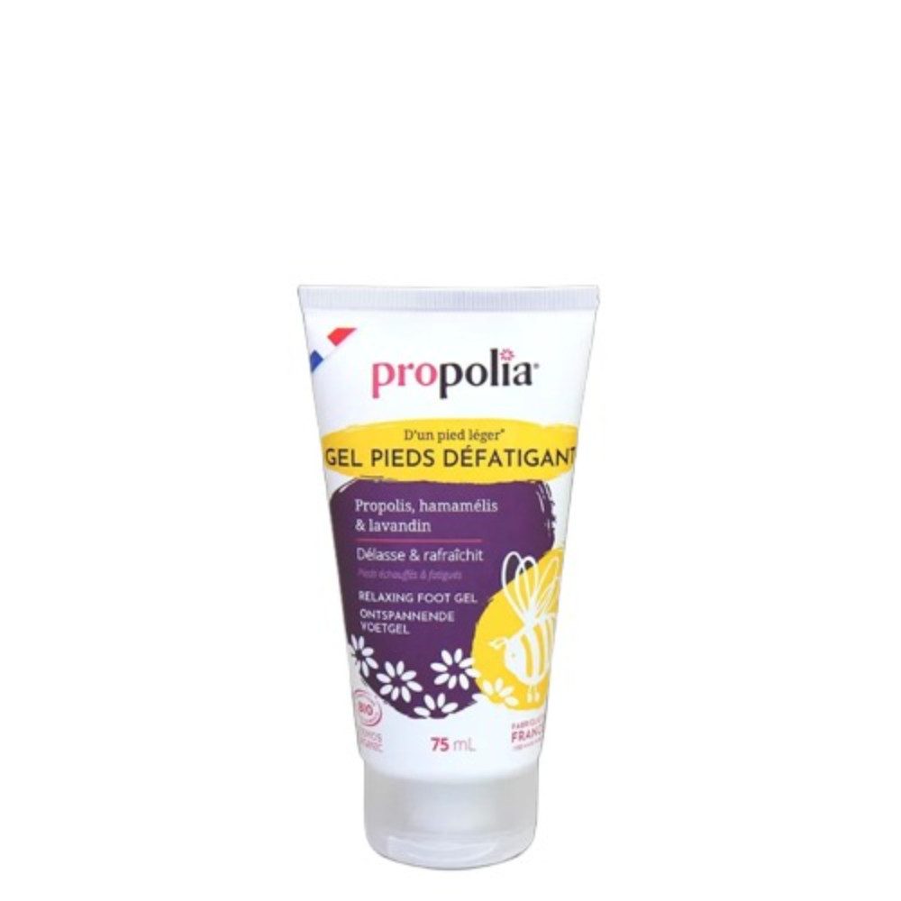 propolia Fußgel Sensitive Gel - Fußpflege gegen Schweiß, Geruch & müde Füße, 1-tlg., Natürliche Fußpflege Gel mit Propolis & ätherischen Ölen für Frische