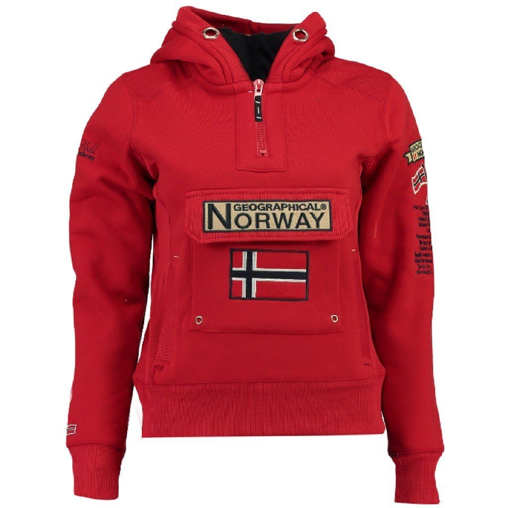 Geographical Norway Kapuzenpullover Gymclass by leyoley mit großer Bauchtasche und warmer Kapuze