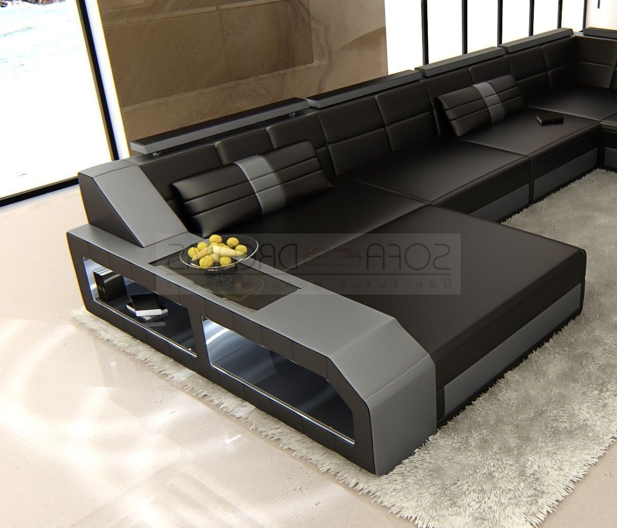 Sofa Dreams Wohnlandschaft Sofa Leder Ledercouch günstig online kaufen