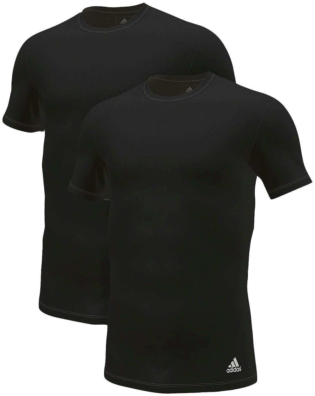 adidas Sportswear T-Shirt "Active Flex Cotton" (2er-Pack) mit Rundhalsausschnitt, Slim Fit