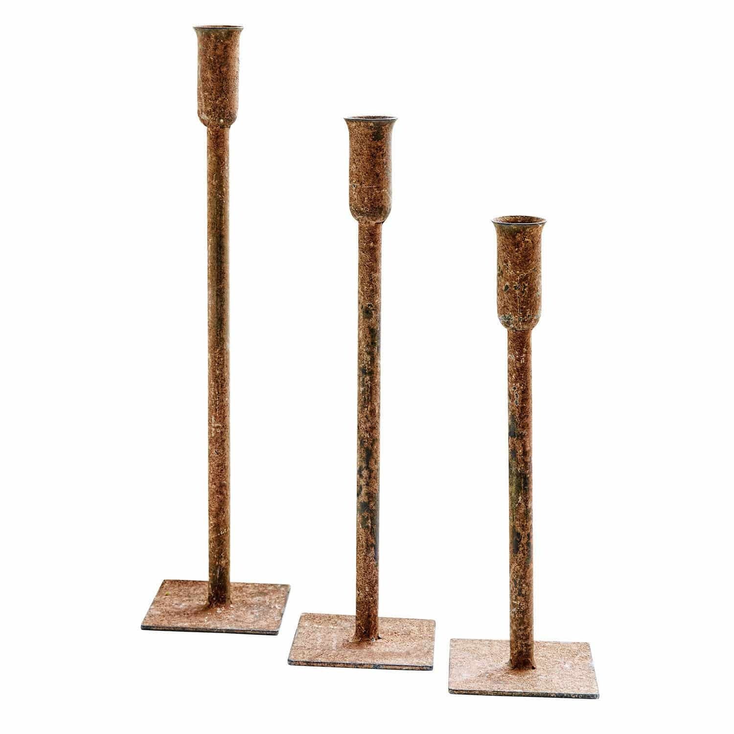 Mirabeau Kerzenständer Kerzenhalter 3er Set Viverto antikbraun