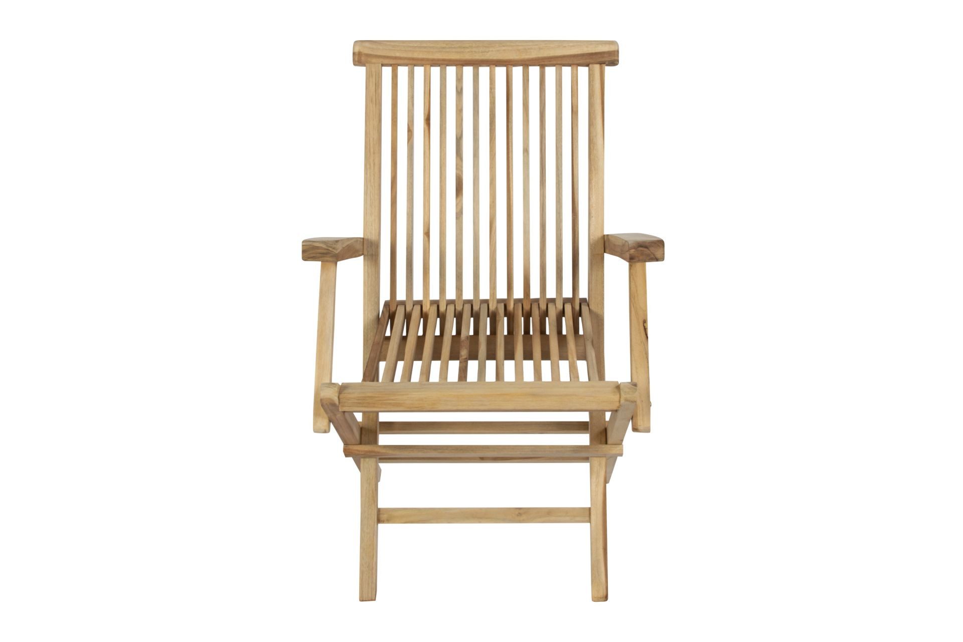 SAM® Gartenstuhl Alcudia, Teakholz massiv, verstellbarer Hochlehner, natürliche Holzmaserung