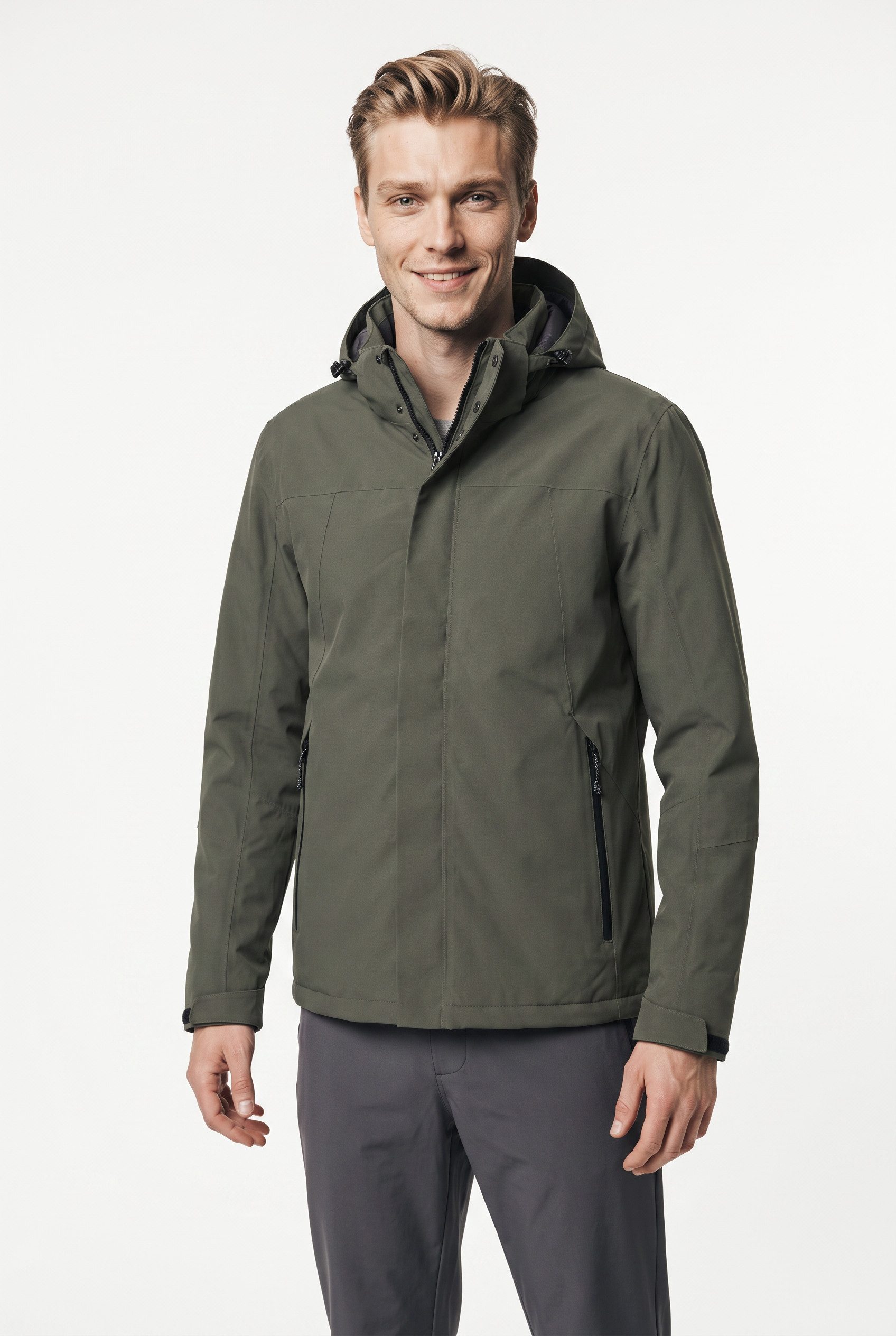 Killtec Funktionsjacke KOW 2 MN JCKT mit Kinnschutz, atmungsaktiv, wasserdicht, winddicht