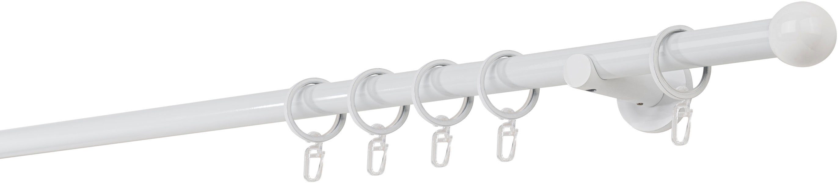 Gardinenstange 20mm Ball Wandträger 6,5 cm