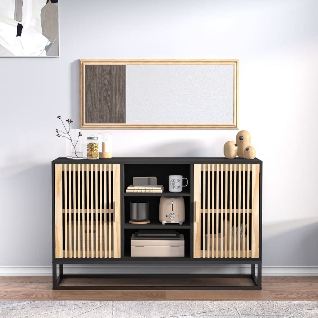 vidaXL Sideboard Sideboard Schwarz 105x30x65 cm Holzwerkstoff (1 St)