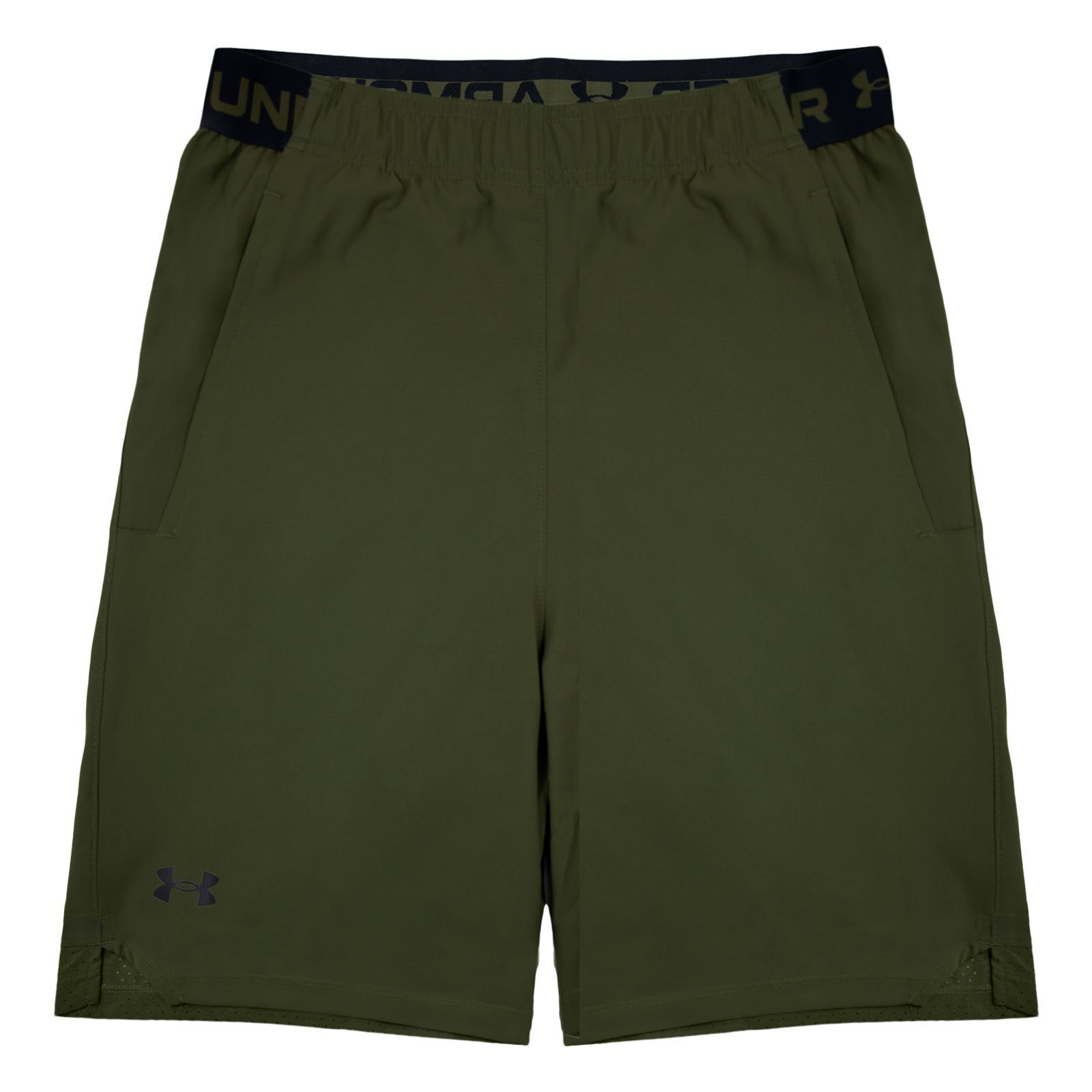 Under Armour® Trainingsshorts Vanish Woven Shorts mit innenliegendem Zugband 390 green / black