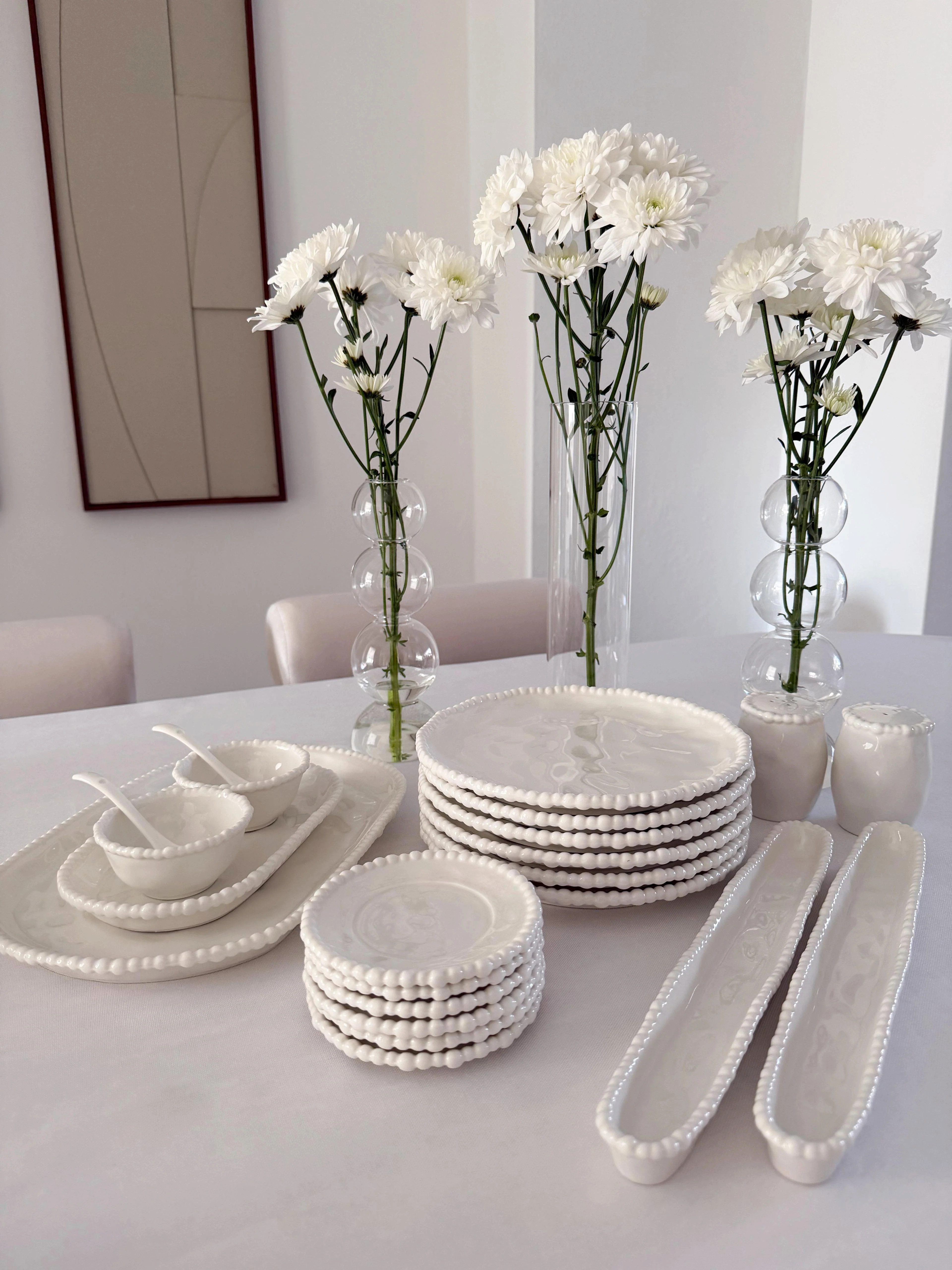 EmirtexHome Frühstücks-Set Pearly Weiss 31-teiliges Frühstücksset (31-tlg)