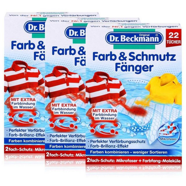 Dr. Beckmann Dr. Beckmann Farb & Schmutz Fänger mit Farbfang-Molekülen 22 Tücher (3 Reinigungstücher