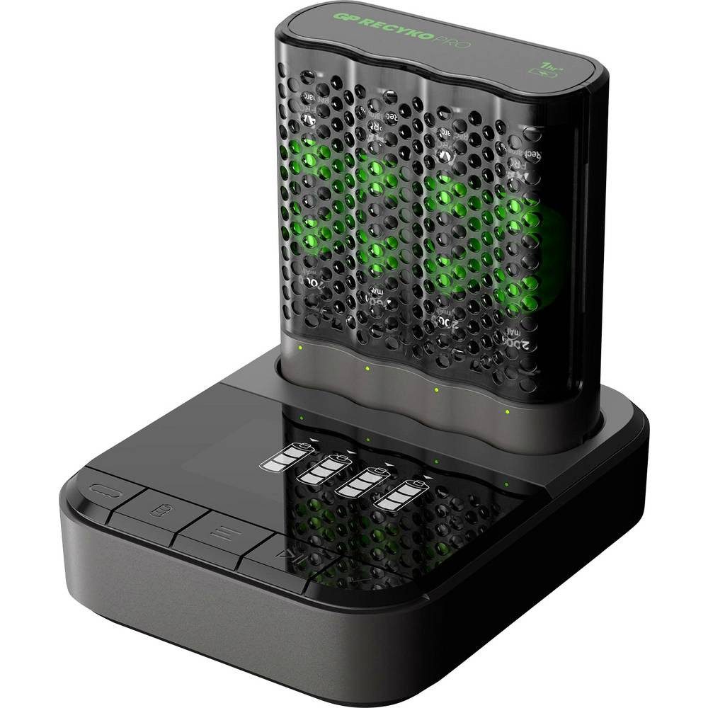 Gp RCPCHP461D464 USB Ladegerät NiMH Mignon (AA) GPRCPCHP461D464 Rundzellen-Lader (Akku-Defekt Erkennung, LED-Anzeigen, Minus-Delta-U Abschaltung)