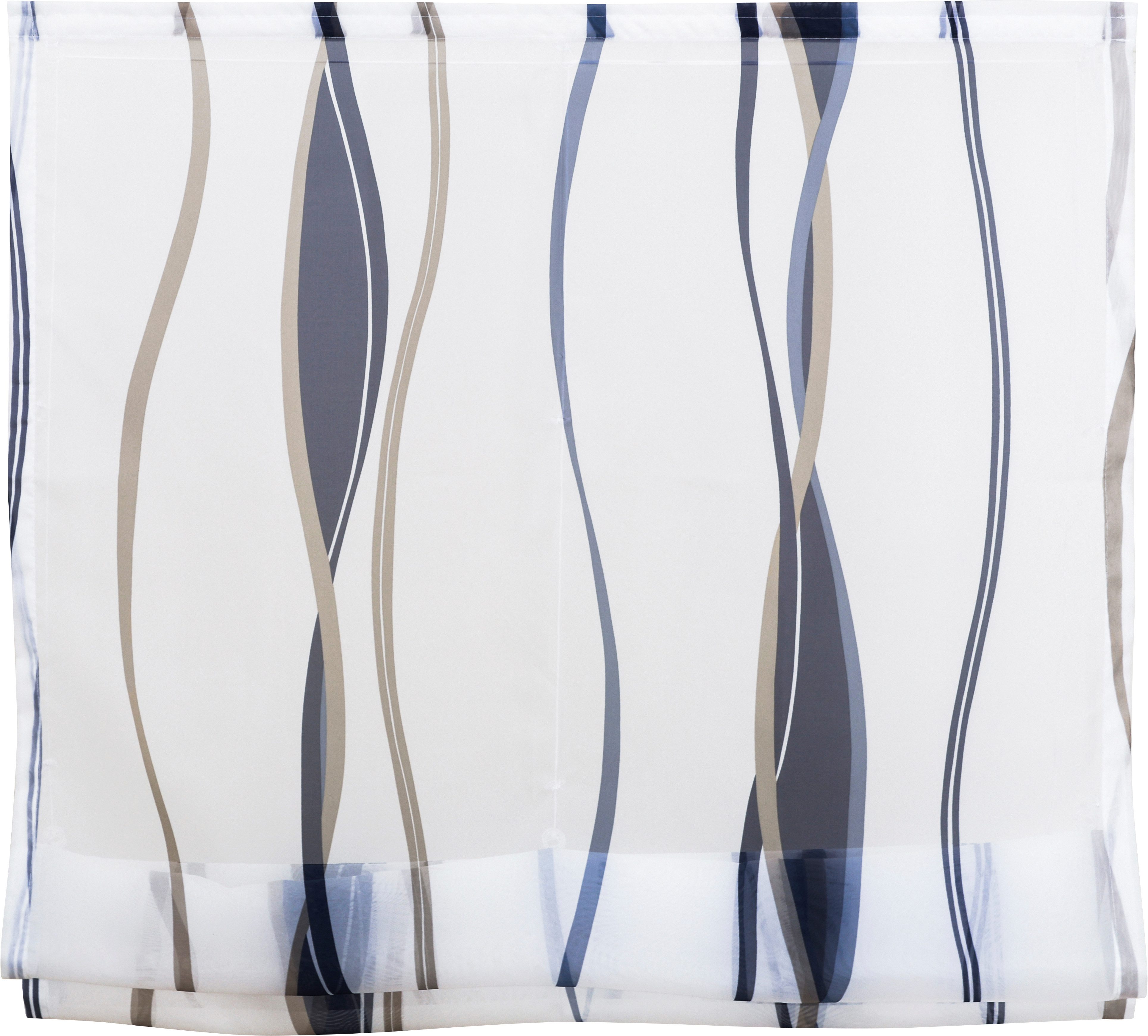 OTTO home Raffrollo Dimona, mit Schlaufen, Transparent, Voile, Polyester