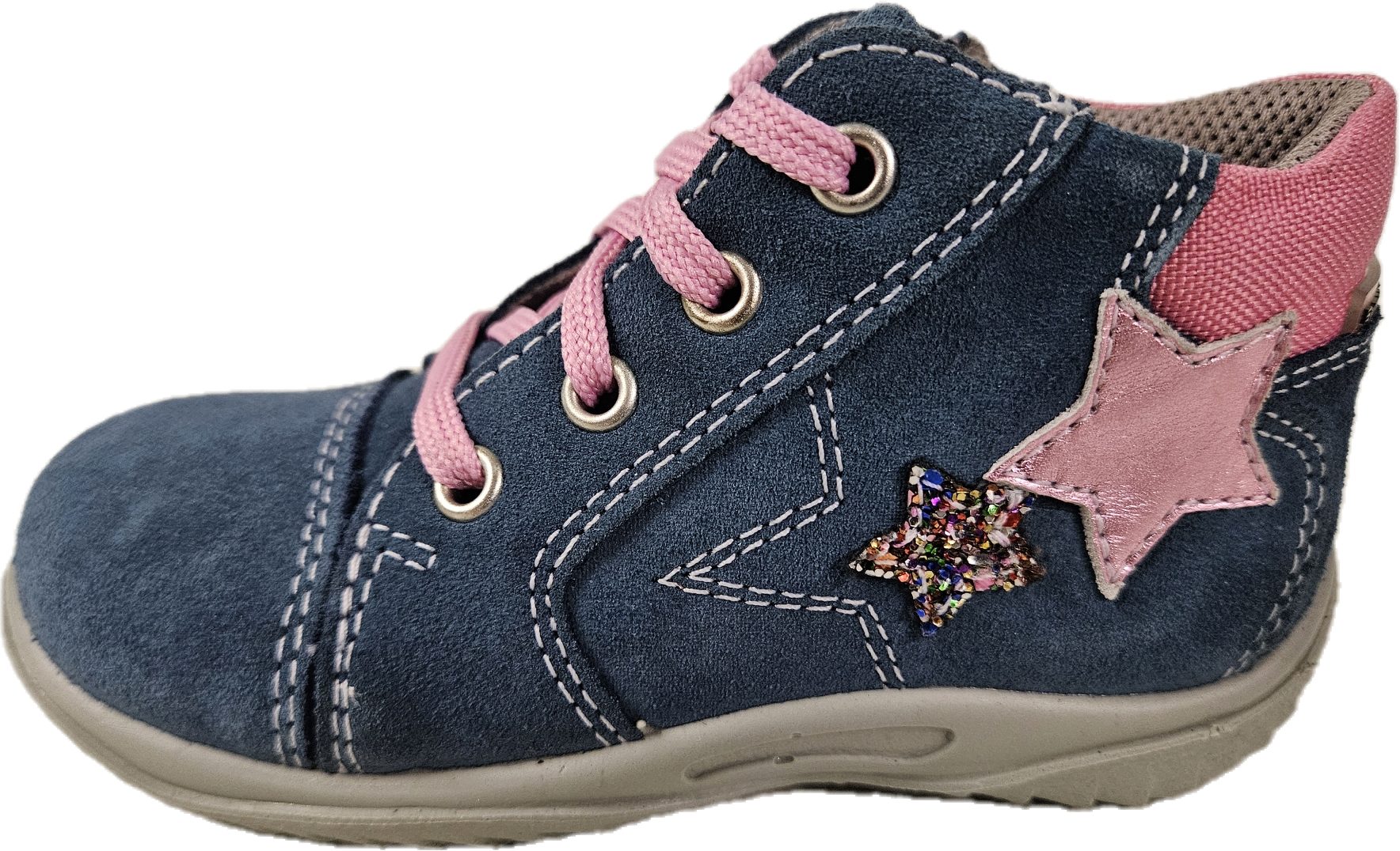 Richter Кроссовки Kinderschuh 0428 341 6701 Lederschuh Boots Gr. 24 Schnürschuh aus echtem Leder