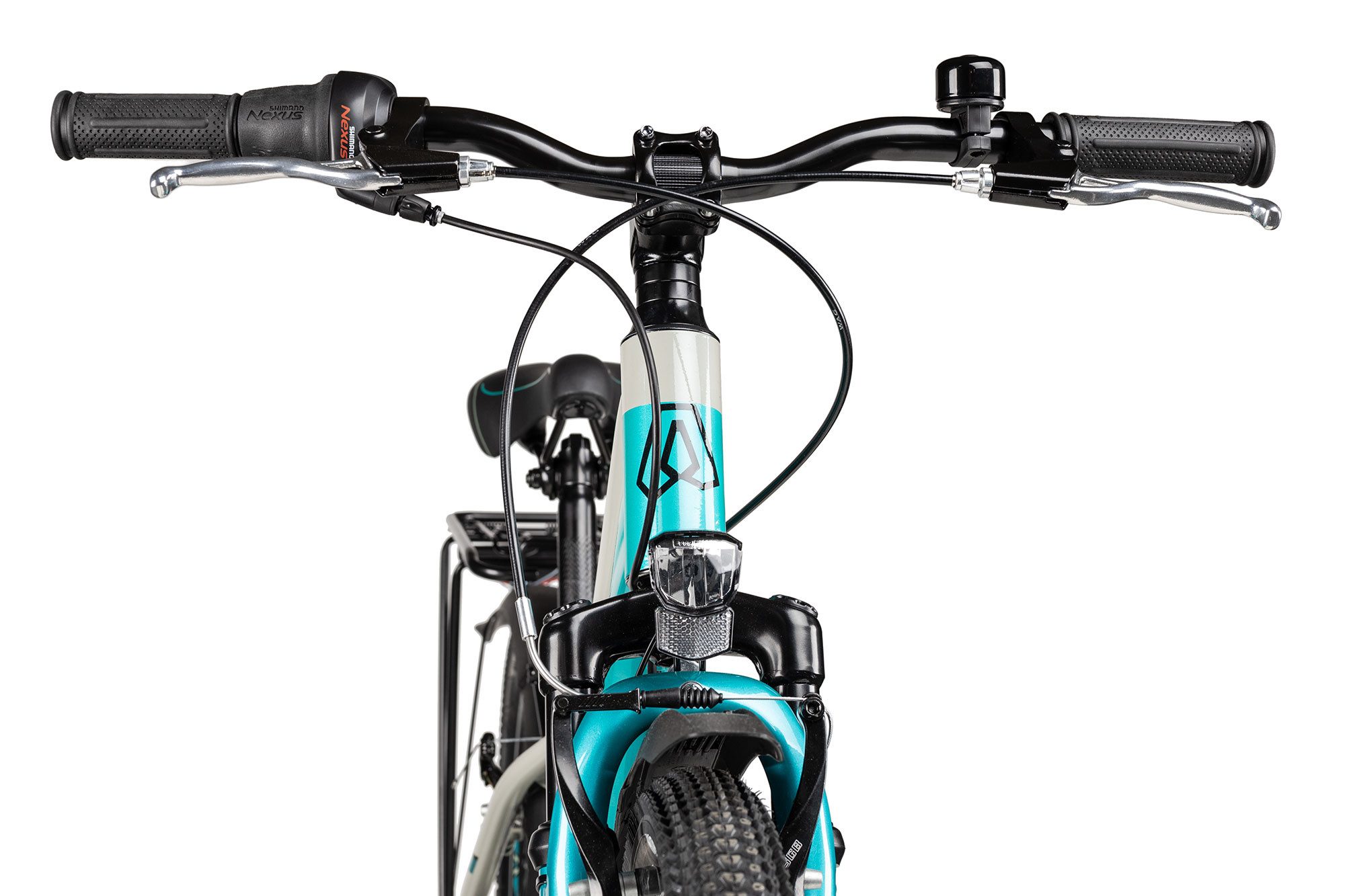 Axess Kinderfahrrad Adventure 7 24 Trapez, 7 Gang Shimano Nexus 7 Rücktritt Schaltwerk, Nabenschaltung Rücktritt, Nebenschaltung Rücktritt blau
