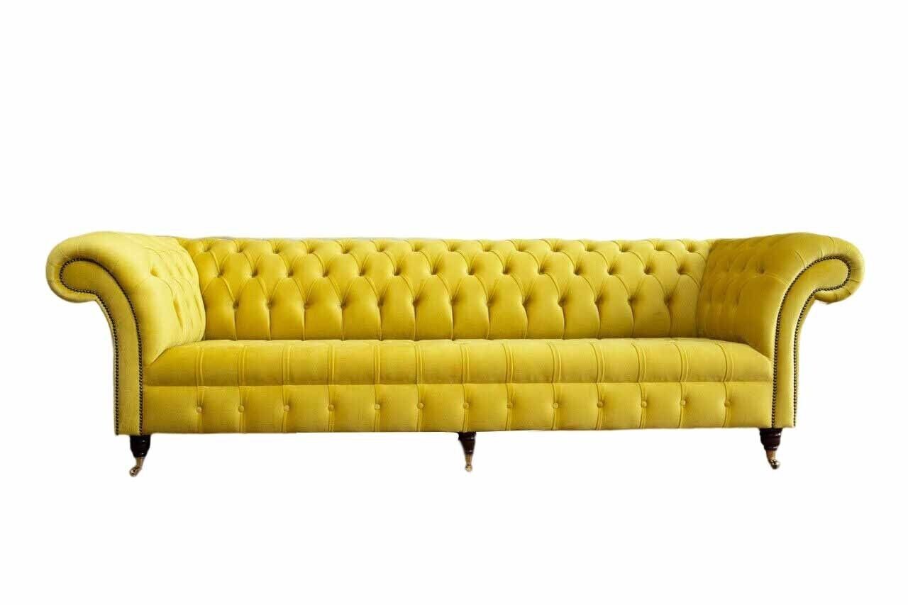 JVmoebel Sofa Sofa Viersitzer Chesterfield Design Sofas Möbel Wohnzimmer Couch, Made In Europe