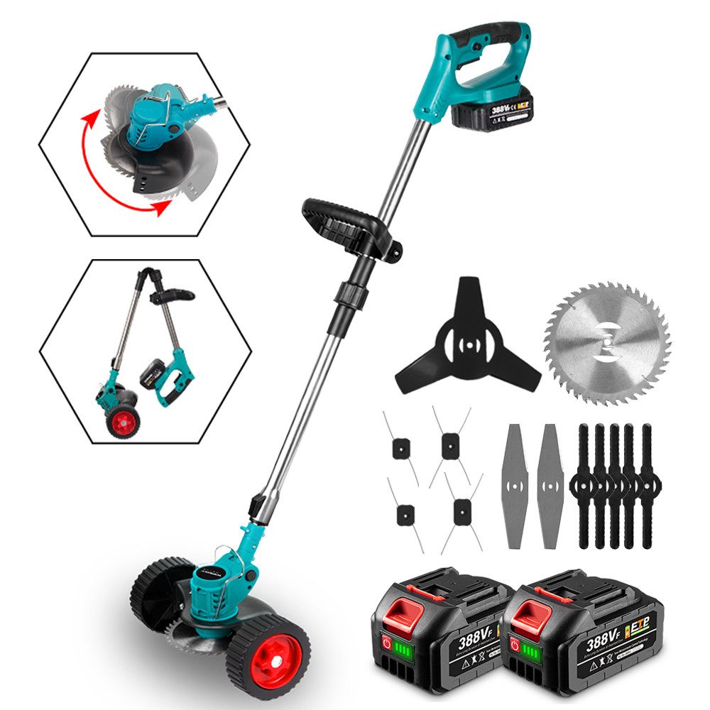Yofidra Akku-Rasentrimmer Elektrischer Rasentrimmer 4-in-1 Rasentrimmer günstig online kaufen