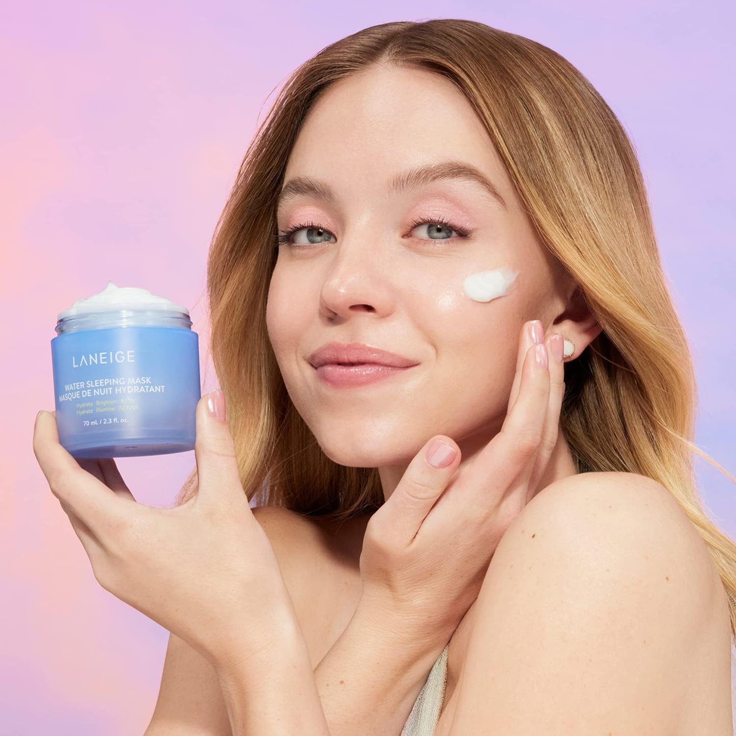 LANEIGE Feuchtigkeitscreme Water Sleeping Mask EX 70ml – Feuchtigkeitsspendende Nachtmaske für strahlende Haut, Pflegemaske, Nachtmaske, Feuchtigkeitsspendend,  – Bild 5 von 5