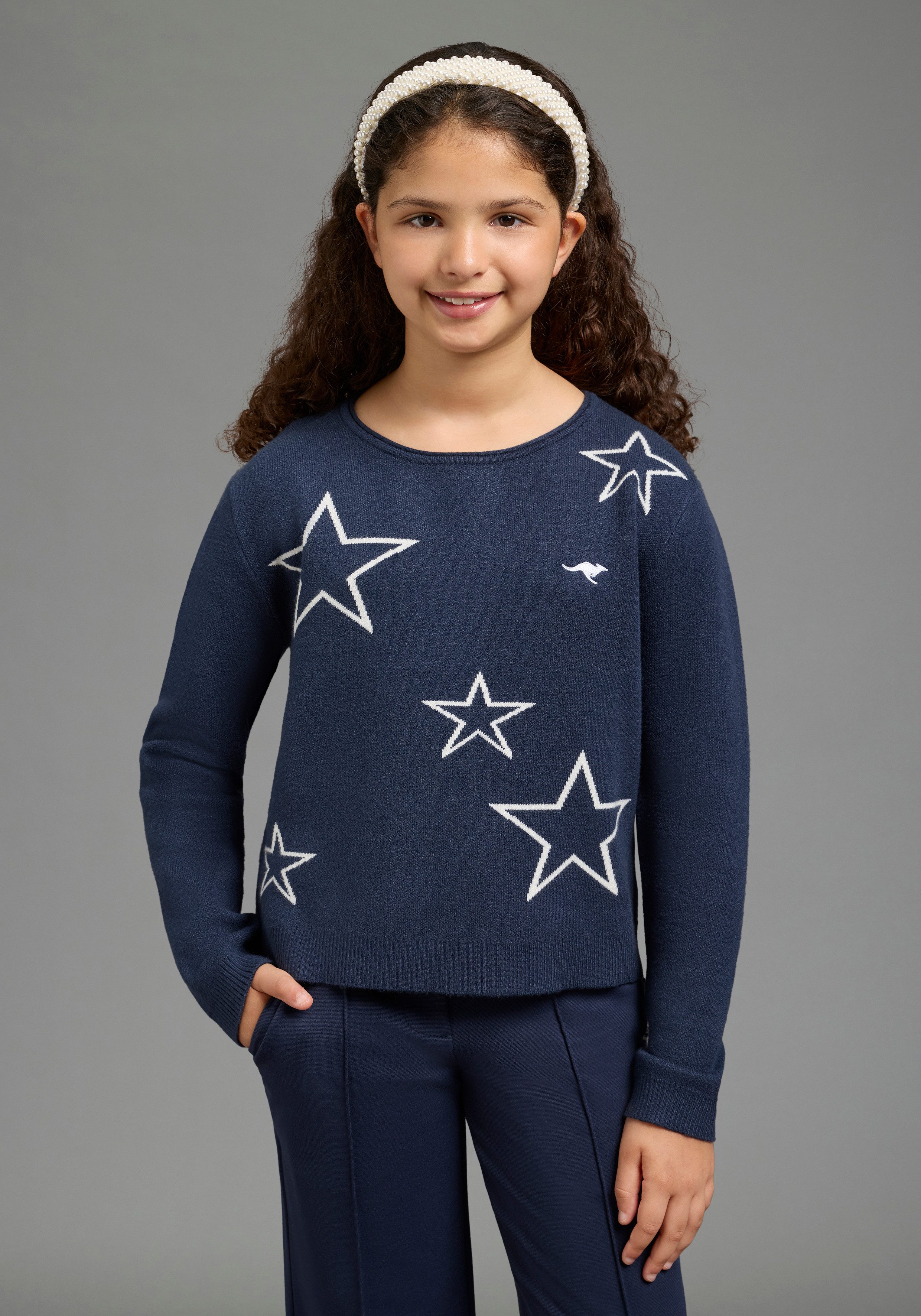 KangaROOS Strickpullover Strickpullover mit Sternen Langarm, elastisches Strickmaterial. € 29,99, (€ 29,99 pro 1 Stk).