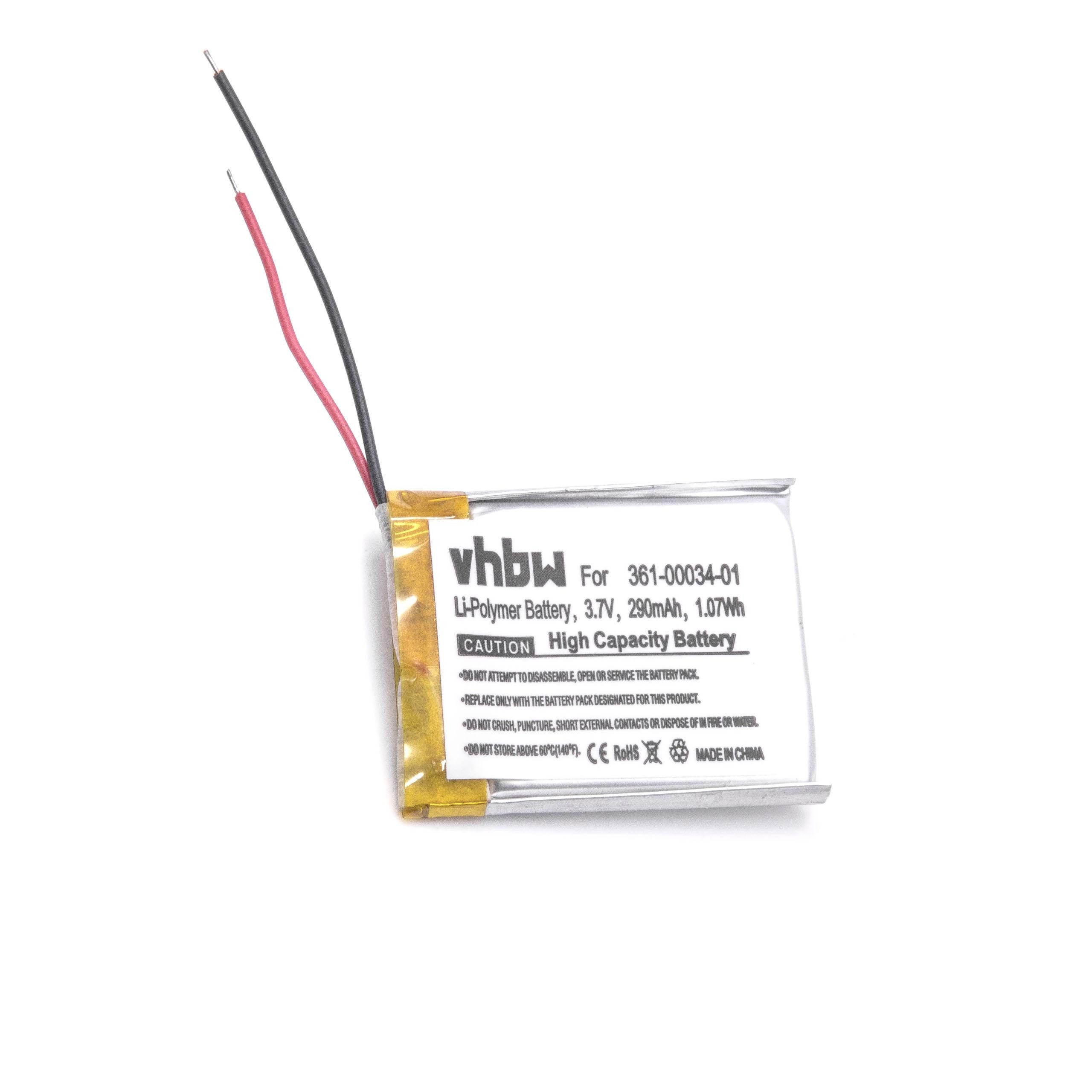 vhbw Akku Ersatz für Garmin 361-00034-01 für Navigationssystem (290 mAh, Akku Akku Li-Ion 290 mAh (3,7 V, 1 St), Leistungsfähiger Austausch-Akku für Navigationsgerät, Wiederaufladbar