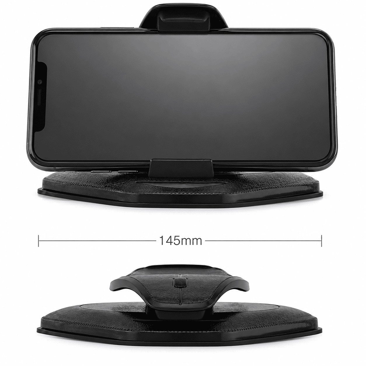 MidGard Smartphone-Halterung Universal Armaturenbrett Autohalterung für Smartphones, Navi usw., (bis 7.5 Zoll, rutschfest ohne Kleber, ohne Schrauben, ohne Saug – Bild 4 von 5