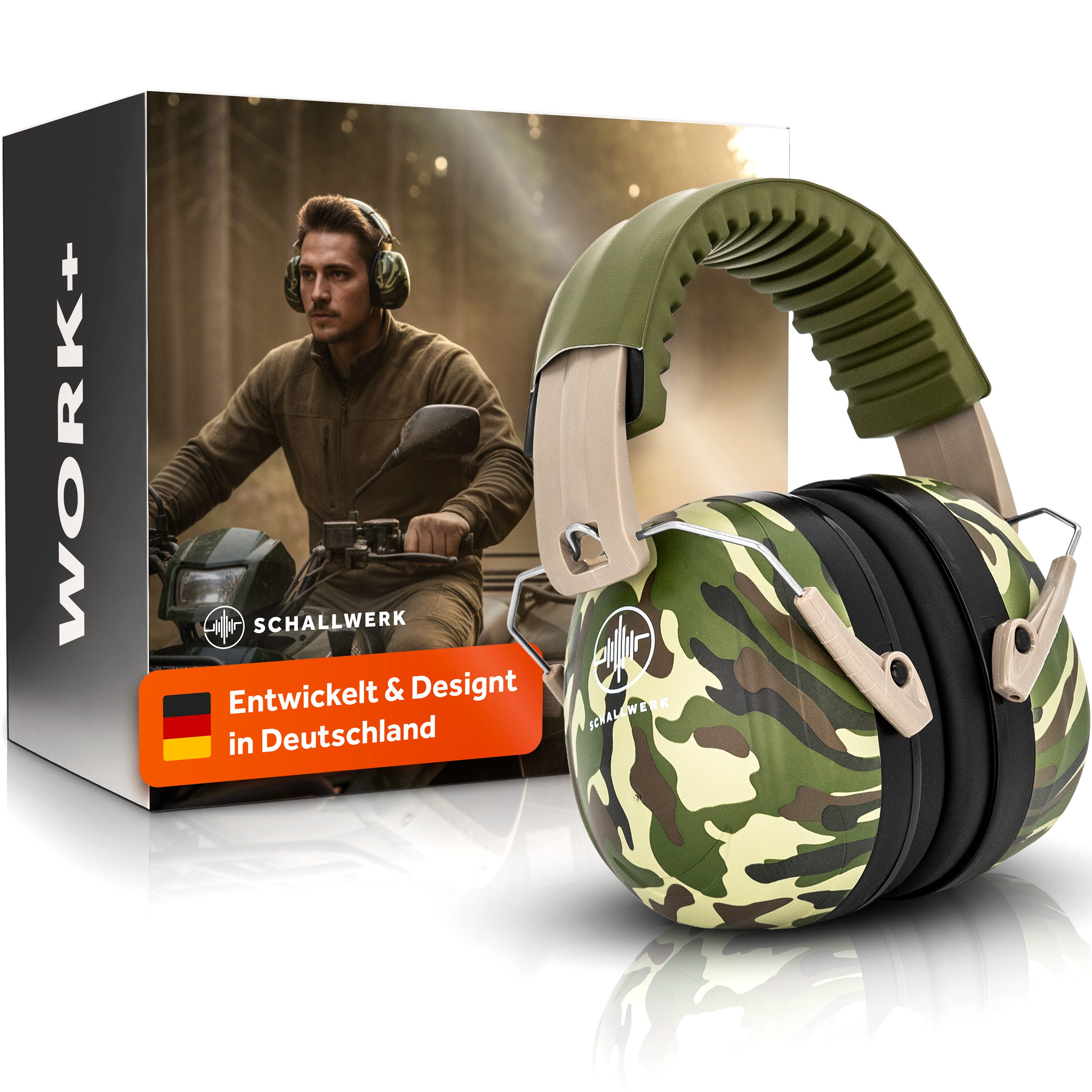 Schallwerk Kapselgehörschutz SCHALLWERK ® Work+, Arbeitsgehörschutz – größenverstellbar