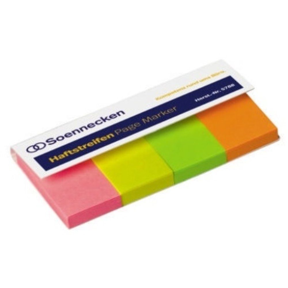 Soennecken Marker Soennecken Haftstreifen Page Marker 5788 farbig sortiert 200 Bl./Pack.
