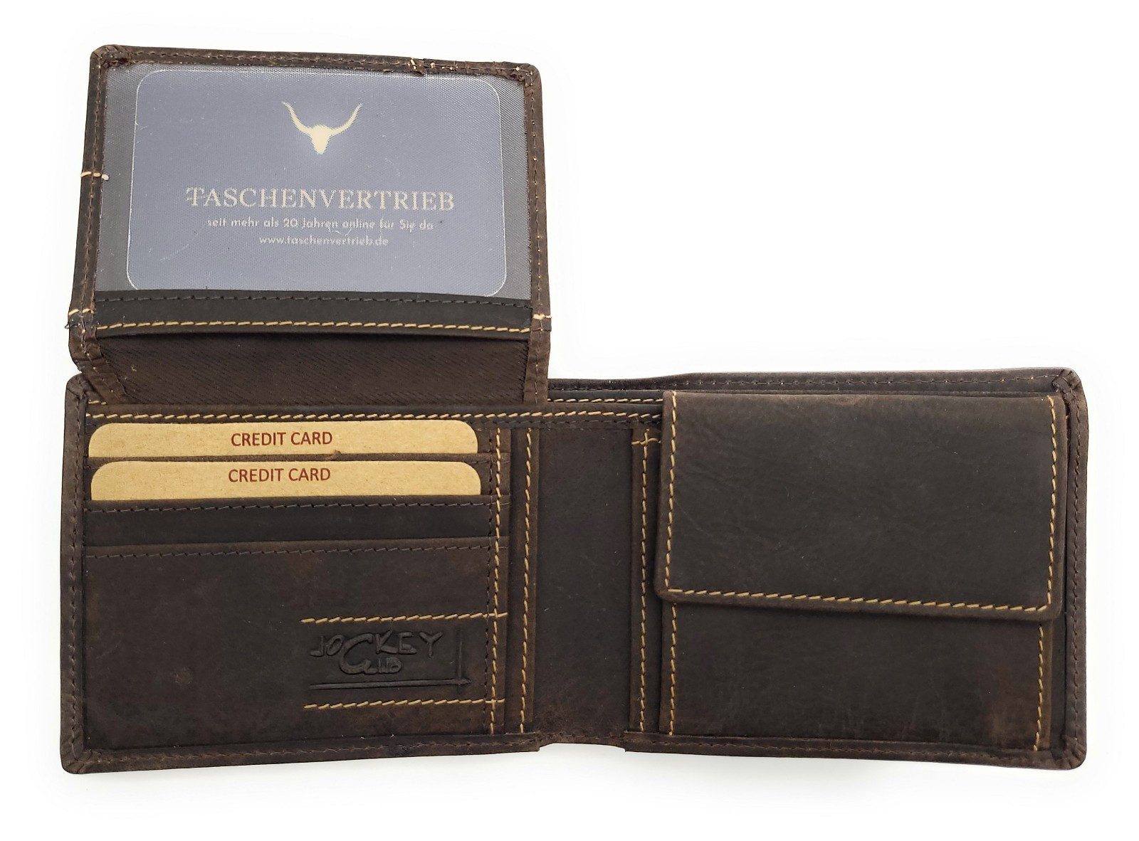 Mini Geldbörse echt Leder Portemonnaie mit RFID Schutz, rustikales vintage Design