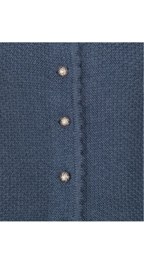 Nübler Trachtenstrickjacke Kinderstrickjacke Yvonne in Blau von Nübler, Trachtenmode – Bild 4 von 5