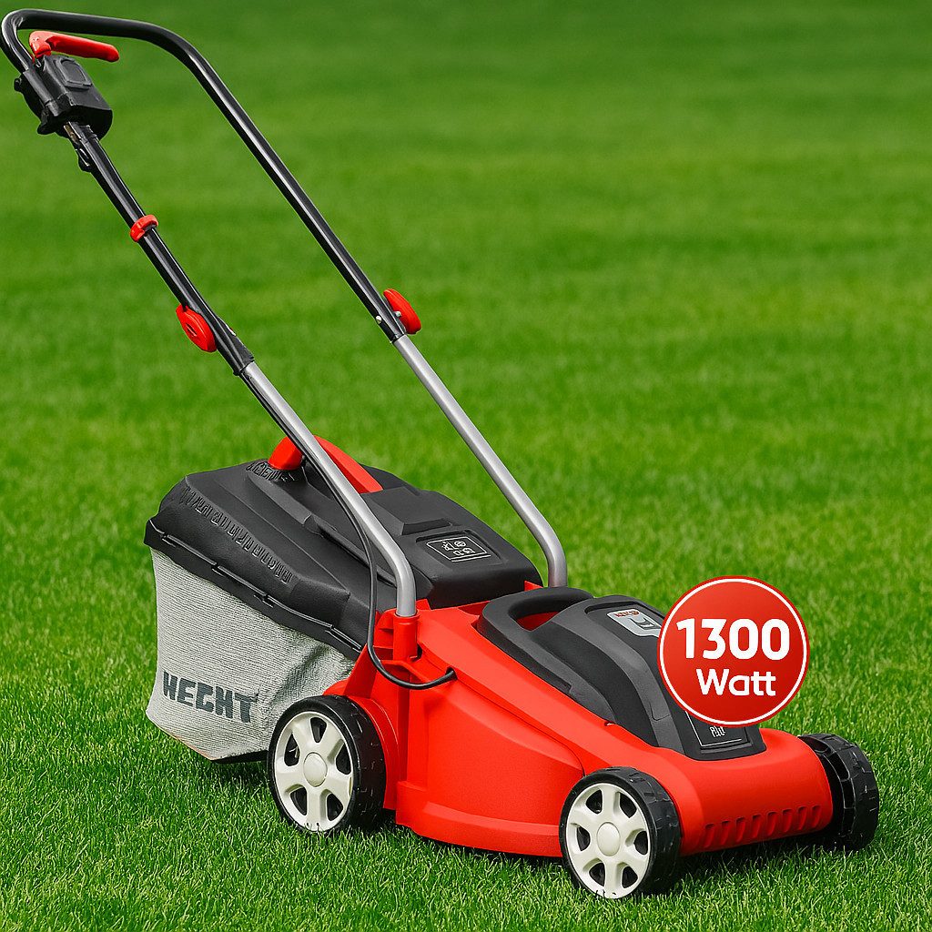Hecht Elektrorasenmäher 1300W, 30L Fangkorb, 3-stufige günstig online kaufen