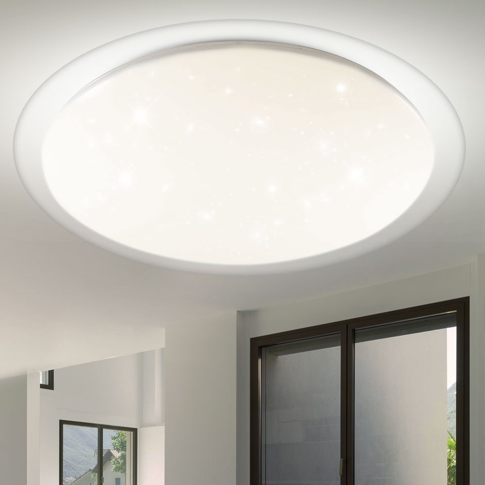etc-shop LED Beleuchtung Sternen Decken Home Tageslicht Effekt Smart Deckenleuchte, Leuchten LED