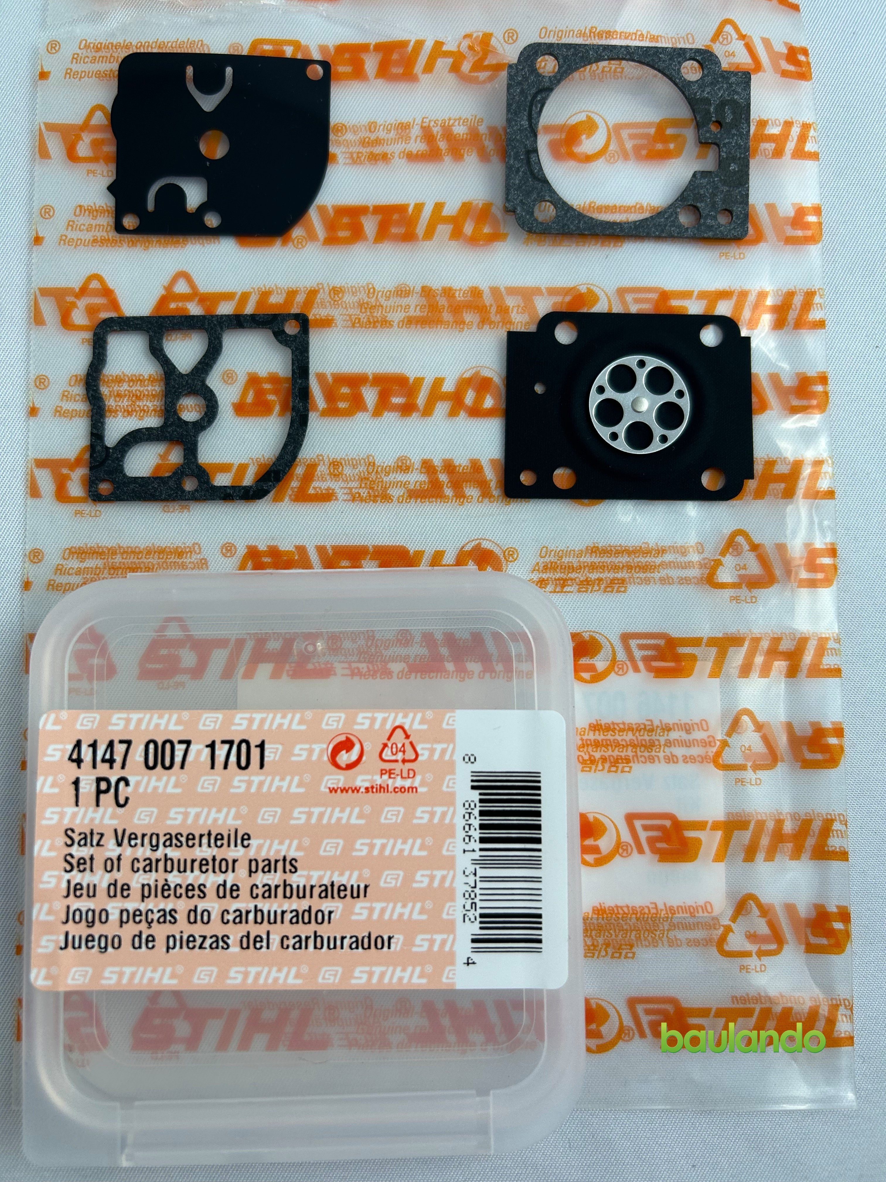 STIHL Ersatzfilter STIHL Vergaser Reparatursatz Membran Satz 41490071701, Zubehör für STIHL Geräte wie beschrieben