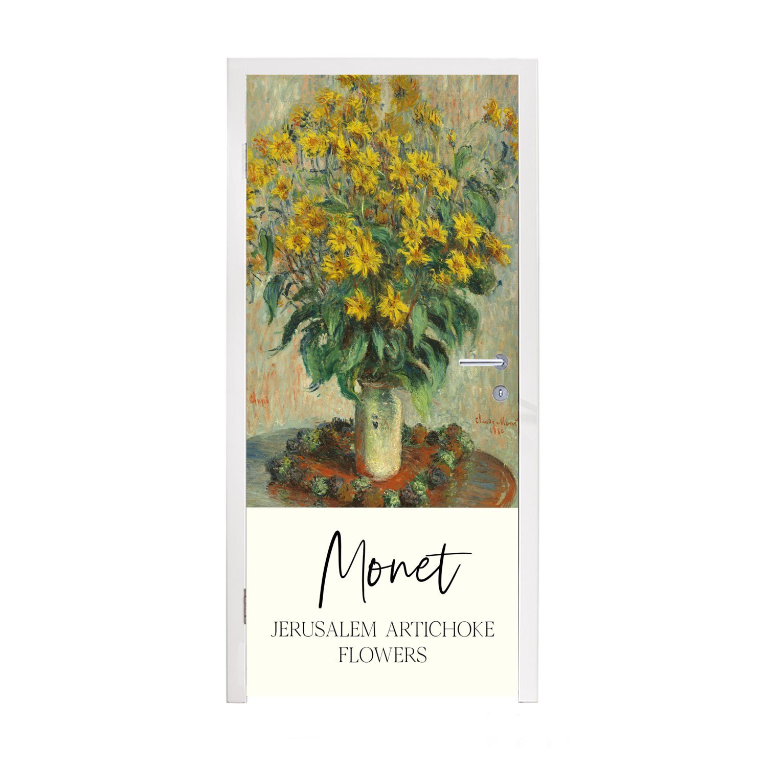 MuchoWow Türtapete Alte Meister - Malerei - Monet, Matt, bedruckt, (1 St), Fototapete für Tür, Türaufkleber, 75x205 cm