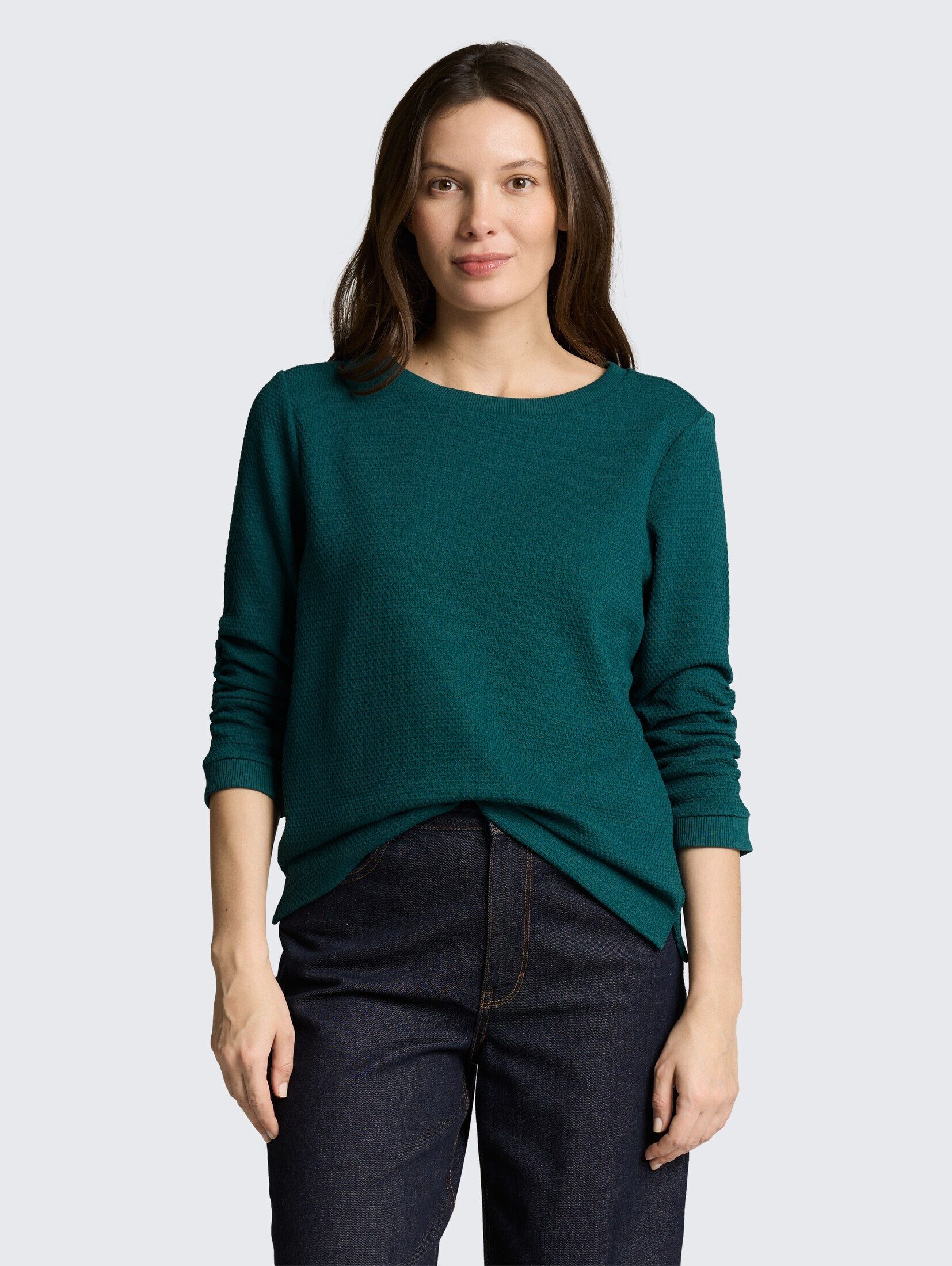 TOM TAILOR Sweatshirt Strick & Sweatshirts Jacquard Sweatshirt günstig online kaufen