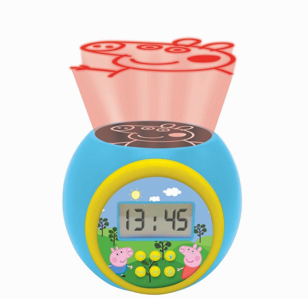 Lexibook® Kinderwecker Peppa Wutz Projektions Wecker mit LED Farbwechsel und Timer-Funktion