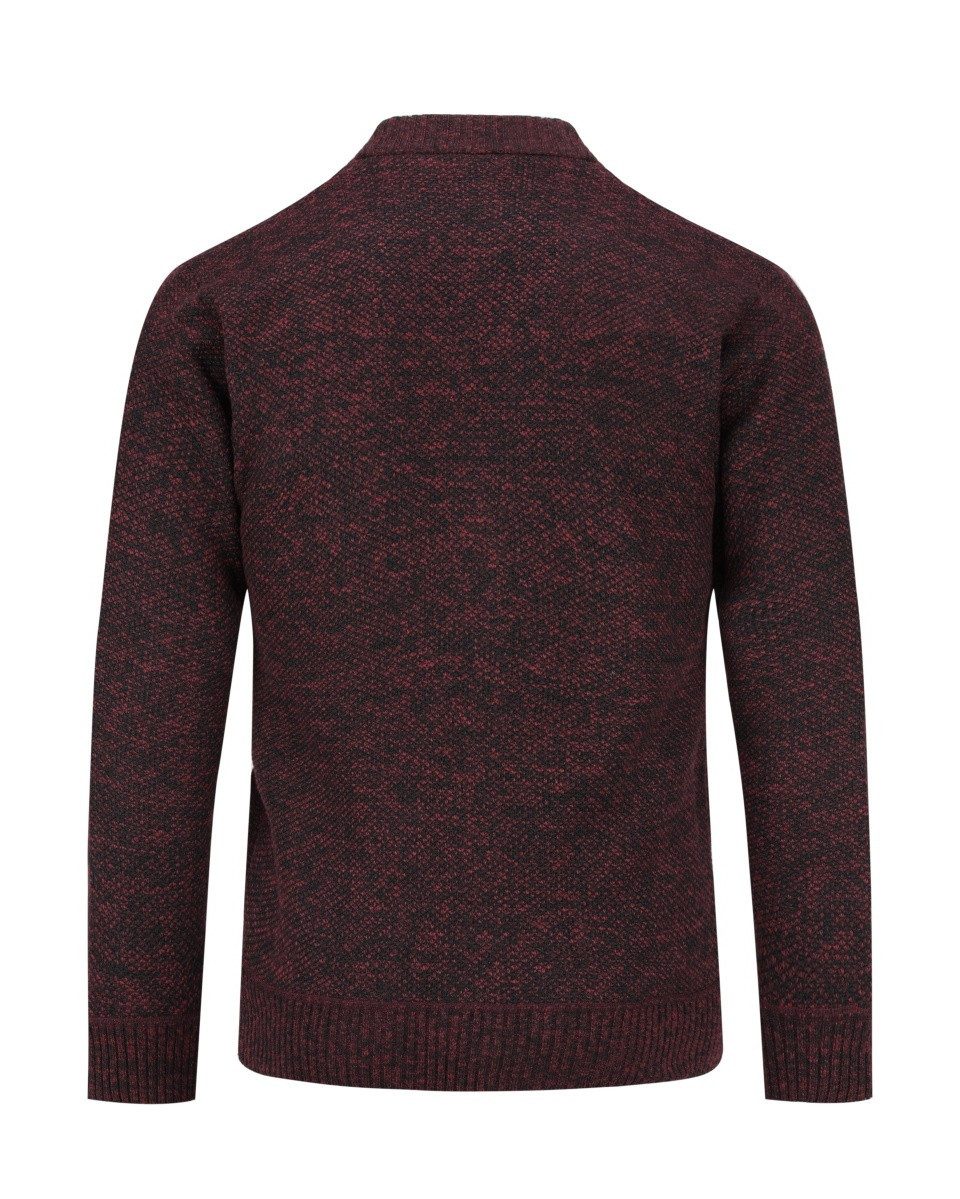 Allthemen Cardigan Herren Strickjacke mit V Ausschnitt Grobstrick Cardigan mit Knöpfen