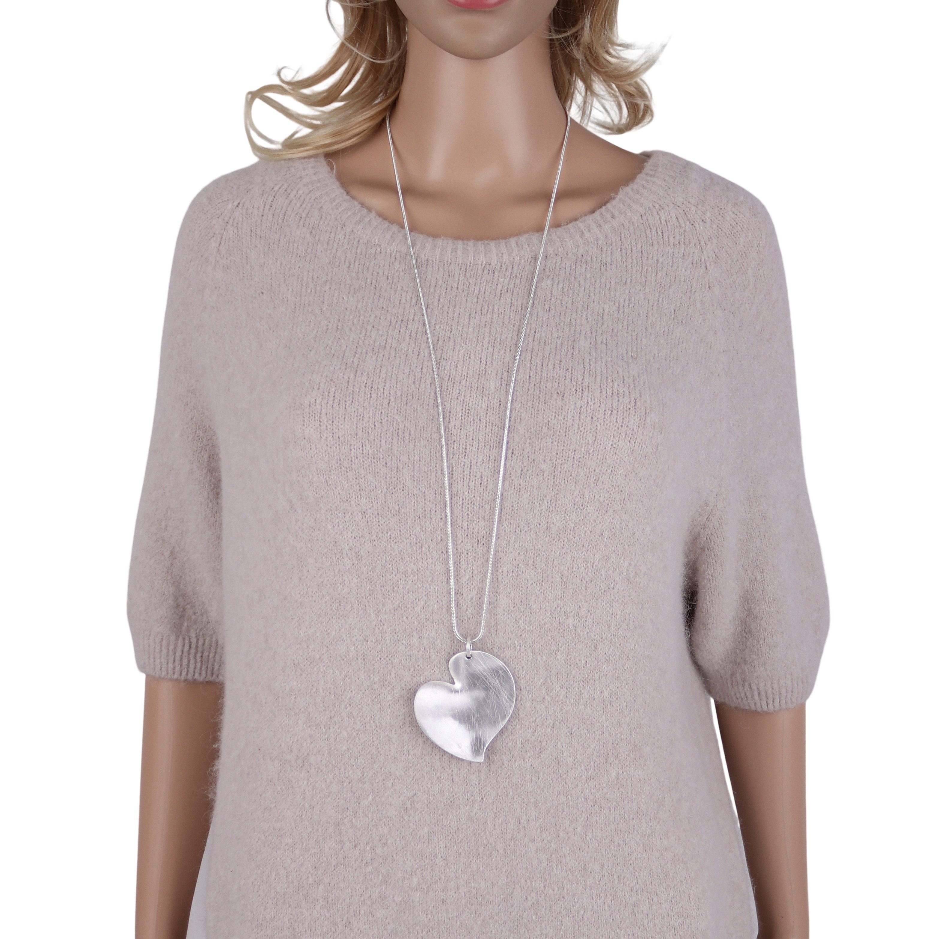 MIRROSI Lange Kette Damen Halskette mit elegantem Anhänger aus Metall ca.90 günstig online kaufen