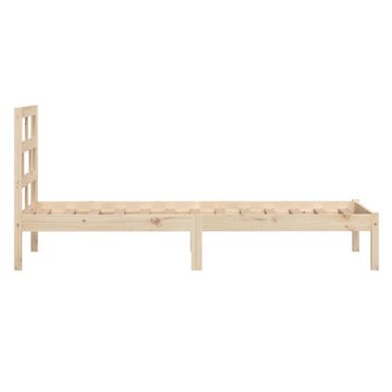 vidaXL Bett Massivholzbett 75x190 cm