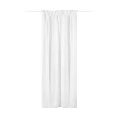 Vorhang Blickdichter Vorhang 140x250cm, Kräuselband, Polyester, weiß, JEMIDI, (1 St)
