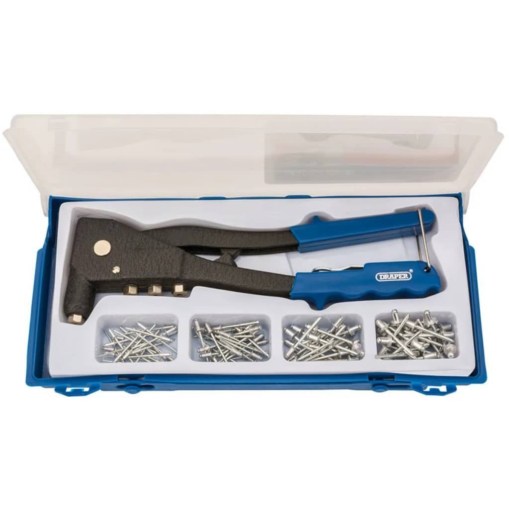 Draper Tools Handpresse Nietpistolen-Set Blau 27843