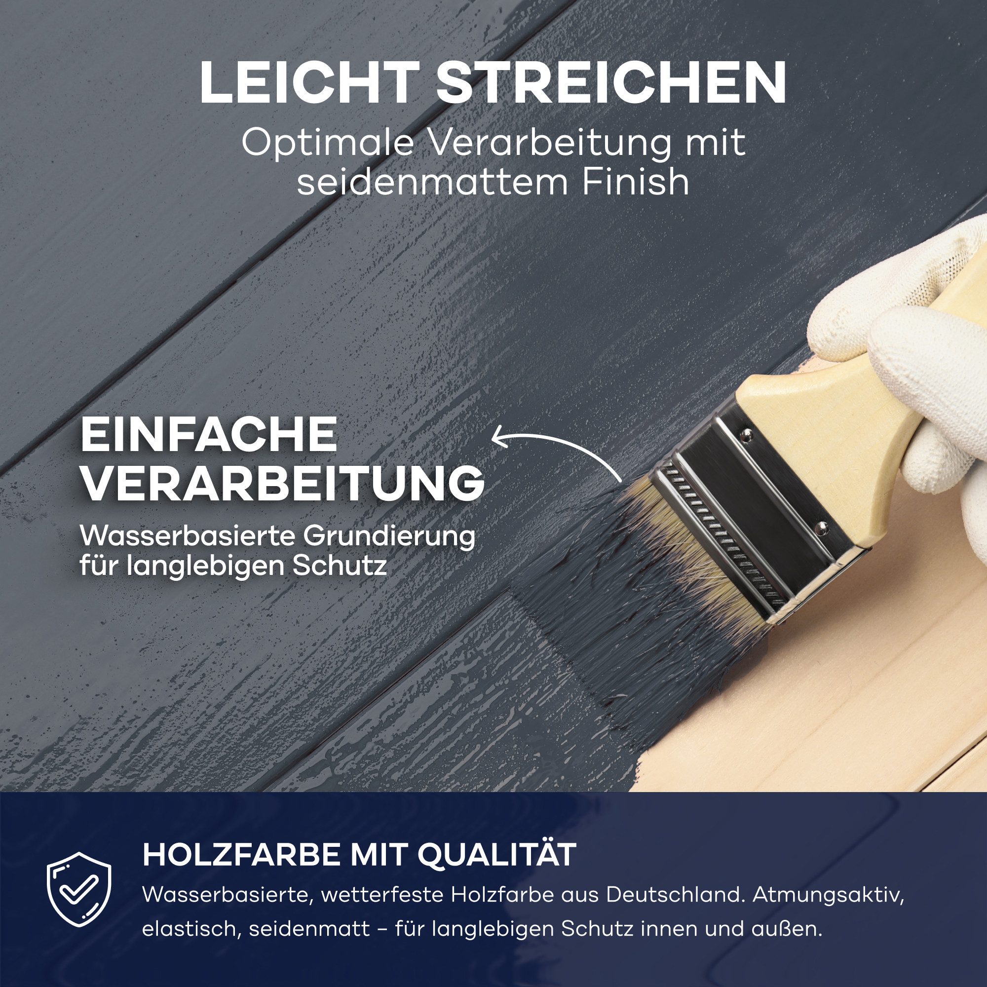 plid Holzlack Holzfarbe Holzlack Schwedenhausfarbe Landhausfarbe Dauerschutzfarbe, Schnelltrocknend, verarbeitungsfertig