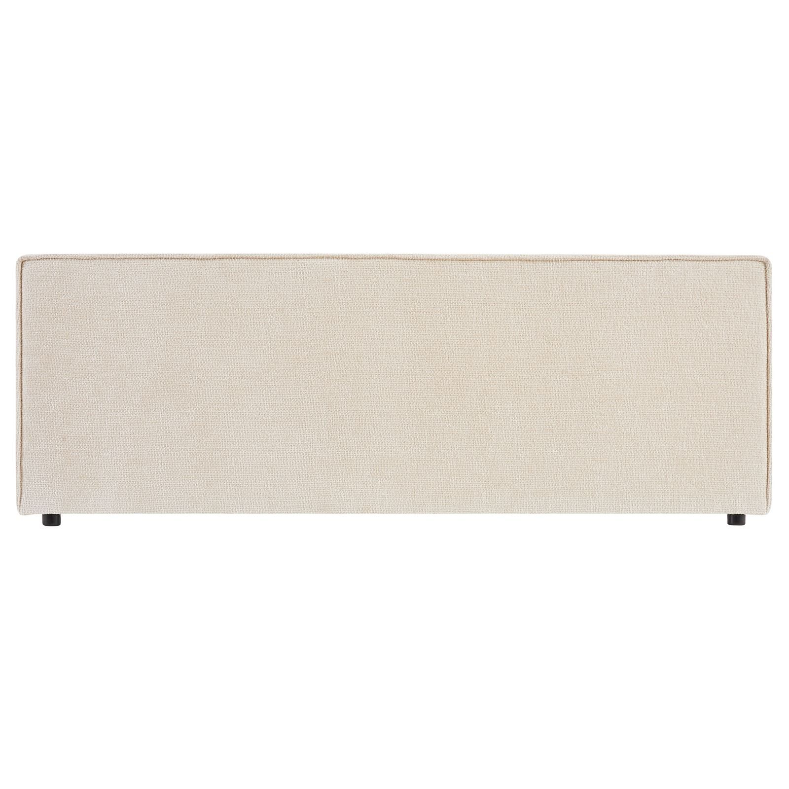 IDIMEX Bettrückwand ELOWA, Kopfteil gepolsterte Bettrückwand mit Stoffbezug weiß, Headboard, Bett
