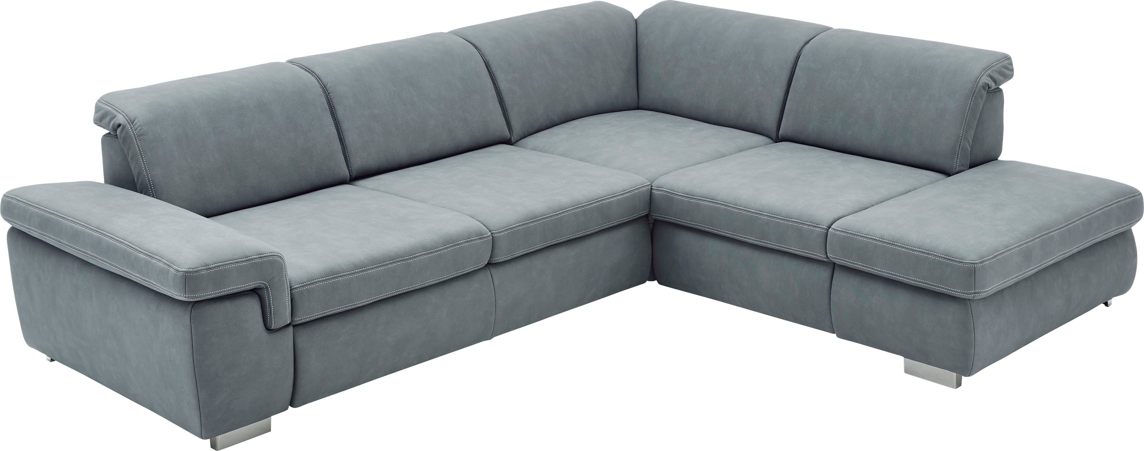 Die PlanBar Ecksofa MP-IN17041 L-Form, Breite 320 cm, mit Sitztiefenverstellung, optional Kopfteilverstellung & Bettfunktion