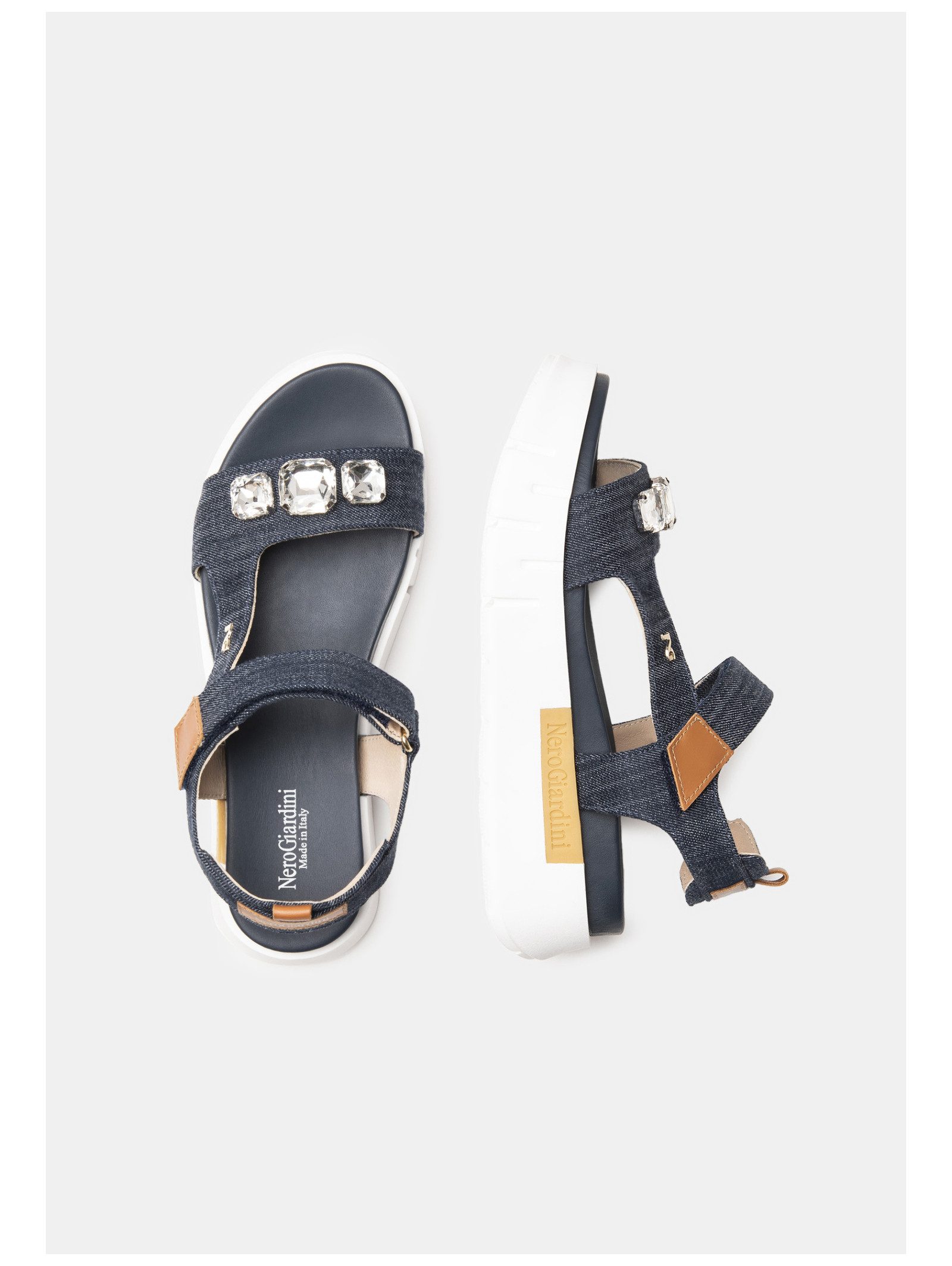 Nero Giardini Nero Giardini Sandalen Lederimitat/Textil Plateausandaletten