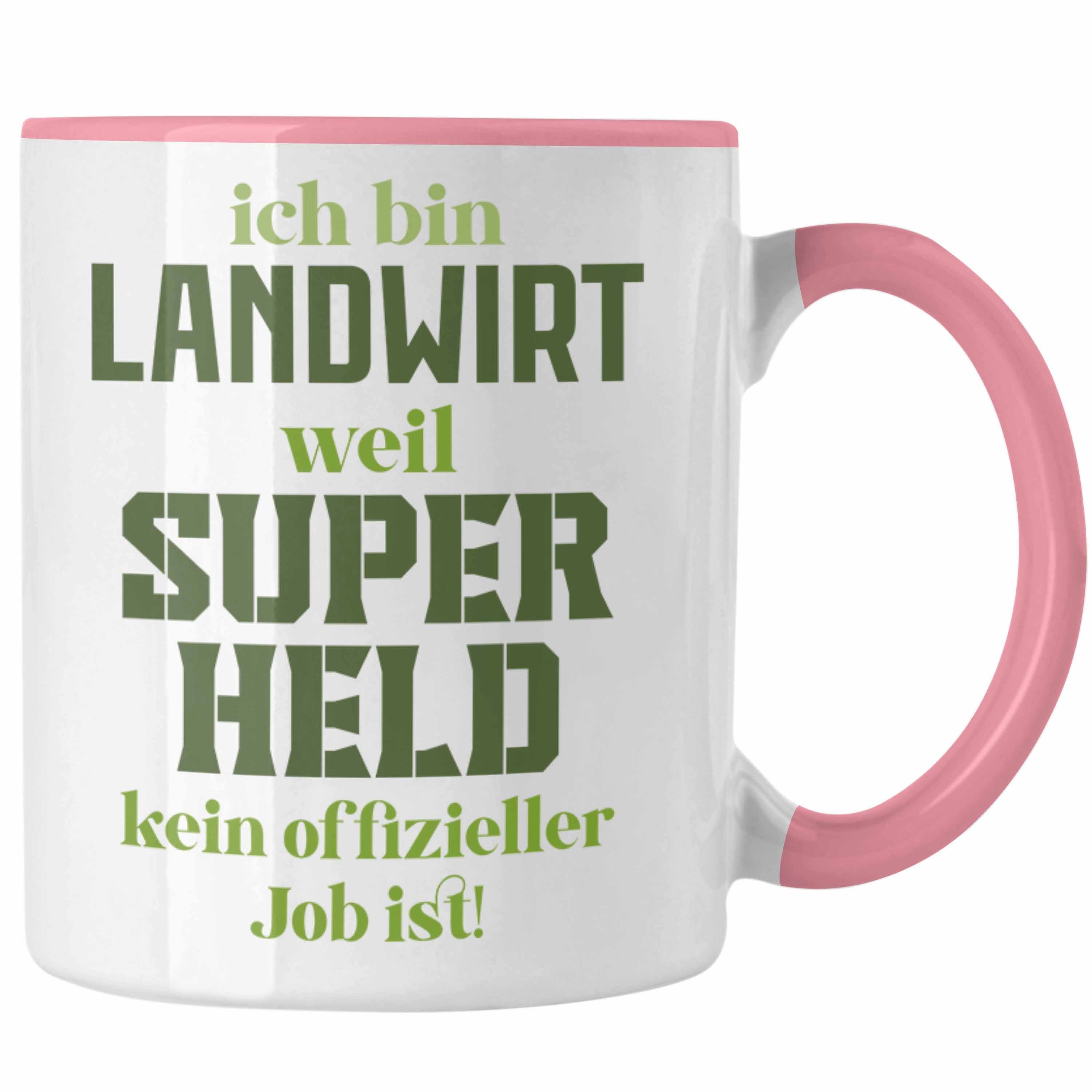 Kaffeetasse Traktor Spruch Männer - Geschenk Tasse Trendation Trendation Superheld Rosa Landwirtschaft Geschenke für Tasse Landwirt